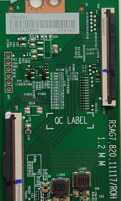 KIT DE TARJETAS PARA TV TOSHIBA·FIRE TV 4K·UHD·HDR / MAIN 294629 / TPD.MT9612.PB751 / 55C350KU / T-CON 290531 / RSAG7.820.11117/ROH / 293763 / PANEL'S HD550Y1U72-T0L2K2\SM\CKD3A\ROH / HD550Y1U72-T0L2K2\S1\GM\ROH / DISPLAY HV550QUB-F70 / MODELO 55C350KU - Imagen 3